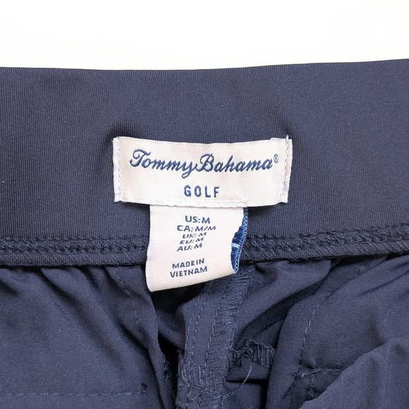 Tommy Bahama Women's Navy Golf Pull-on Pants With Ankle Zip ~ Size Medium - Picture 9 of 10